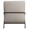 Roland Light Sand Upholstery with Matte Black Metal Legs Occasional ChairModel DOV24071