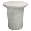 Yanis White Finish Outdoor Side Table Model DOV24084