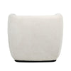 Karl Cream Upholstery with Black Base Occasional ChairModel DOV24086