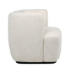 Karl Cream Upholstery with Black Base Occasional ChairModel DOV24086