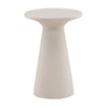 Fania Ivory Outdoor Side Table Model DOV24097-WHIT-LG