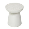 Gill White Outdoor Side Table Model DOV24105-WHIT