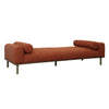 Zimmerman Rust Upholstery with Distressed Brown Legs Daybed Model DOV24118-NART