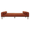 Zimmerman Rust Upholstery with Distressed Brown Legs Daybed Model DOV24118-NART