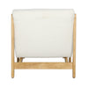 Juno Off White and Natural Occasional ChairModel DOV24125-OFWT