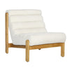 Juno Off White and Natural Occasional ChairModel DOV24125-OFWT