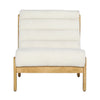 Juno Off White and Natural Occasional ChairModel DOV24125-OFWT