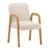 Winnie Venice Sand and Natural Dining ChairModel DOV24141-SAND