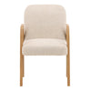 Winnie Venice Sand and Natural Dining ChairModel DOV24141-SAND