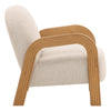 Winnie Venice Sand and Natural Occasional ChairModel DOV24142-SAND