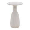 Violetta White Outdoor Side Table Model DOV24148-WHIT-LG