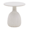 Violetta White Outdoor Side Table Model DOV24148-WHIT-SM