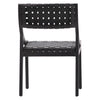 Camila Black Frame with Black Leather Dining ChairModel DOV25018