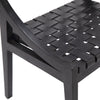 Camila Black Frame with Black Leather Dining ChairModel DOV25018