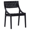 Camila Black Frame with Black Leather Dining ChairModel DOV25018