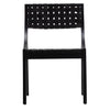 Camila Black Frame with Black Leather Dining ChairModel DOV25018