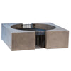 Simon Grey Concrete Finish and Antique Metal Fire PitModel DOV26015