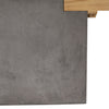 Bowman Dark Grey Concrete Finish and Natural Wood Sealed Top Outdoor BenchModel DOV26023