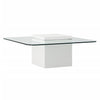 Lancin White Outdoor Coffee Table Model DOV26055-WHIT