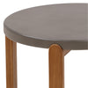 Hadley Grey and Natural Outdoor Side Table Model DOV26098-NATL