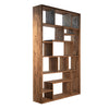 Mariz Medium Brown Wood Sealed Finish Bookcase Model DOV29008