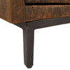 Bratman Medium Brown, Antique Black Base and Hammered Handles Sideboard Model DOV2997