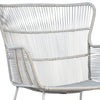 Baxter White Powder Coated Finish Outdoor Dining Chair Model DOV30001