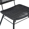 Aster Black Powder Coated Finish Outdoor Dining Chair Model DOV30004