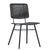 Aster Black Powder Coated Finish Outdoor Dining Chair Model DOV30004