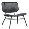 Bartel Black Powder Coated Finish Outdoor Occasional Chair Model DOV30005