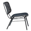 Bartel Black Powder Coated Finish Outdoor Occasional Chair Model DOV30005