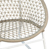 Betel White Frame with Tan Rope Outdoor Occasional Chair Model DOV30007