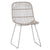 Anton Sand Color Rope and White Powder Coated Finish Outdoor Dining Chair Model DOV30015