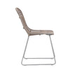 Anton Sand Color Rope and White Powder Coated Finish Outdoor Dining Chair Model DOV30015