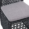 Arnie Charcoal Weave and Powder Coated Metal Outdoor Dining Chair Model DOV30019