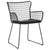 Abra Black Finish with Charcoal Cushion Outdoor Dining Chair Model DOV30033