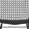 Delfine Black Weave and Black Powder Coated Metal Outdoor Occasional Chair Model DOV30034