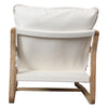 Gabe Light Warm Wash Finish Frame and Off White Fabric Occasional ChairModel DOV31000