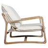 Gabe Light Warm Wash Finish Frame and Off White Fabric Occasional ChairModel DOV31000