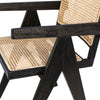 Norwich Antique Black Wood and Natural Rattan Finish Dining ChairModel DOV31005