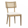 Carlyle Natural Wash and White Seat Dining ChairModel DOV31024