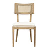 Carlyle Natural Wash and White Seat Dining ChairModel DOV31024