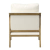 Elin Light Natural Wash Finish with White Upholstery Occasional ChairModel DOV31036