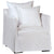 Collins Natural White Finish Occasional ChairModel DOV3147