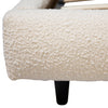 Marlene Off White Finish with Black Wood Legs Bed Model DOV3189EK