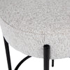 Becca Oatmeal Upholstery with Black Metal Legs Counter StoolModel DOV3194