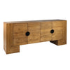 Almanza Natural Wood Finish and Black Handles Sideboard Model DOV3320