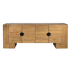 Almanza Natural Wood Finish and Black Handles Sideboard Model DOV3320