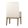 Mayne Off White Upholstery and Natural Wood Finish Dining ChairModel DOV34000