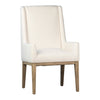 Mayne Off White Upholstery and Natural Wood Finish Dining ChairModel DOV34000